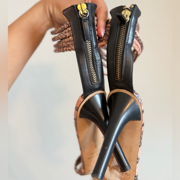 Derek Lam snake print pink heels - Picture 5 of 6